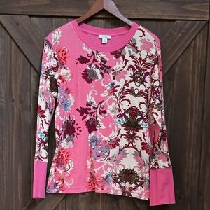 XL Pink Floral Top Sundance Catalog